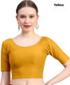 MB Dobby Cotton Lycra Stretchable Blouse Collection Wholesale In India